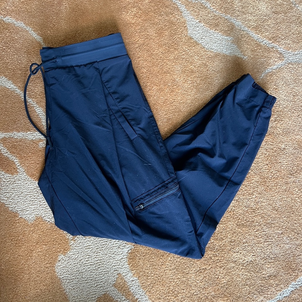 Athleta Black Jogger Venture Pants with Elastic Cuffs